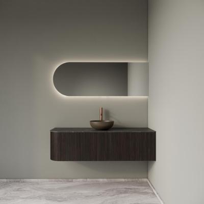 Badkamermeubelset Gliss Design Alluro 140 cm Rechts Ebony Badkamermeubelset Gliss Design Alluro 140 cm Rechts Ebony