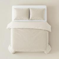 RoyalTextile - Velvet Lining Beige Dekbedovertrek - 240 x 220 - thumbnail