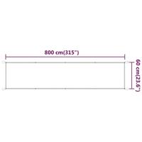 VidaXL Luifel verticaal 60x800 cm oxford stof beige - thumbnail