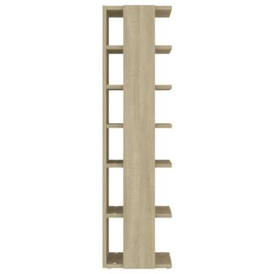 VidaXL Schoenenkasten 2 st 27,5x27x102 cm sonoma eikenkleurig
