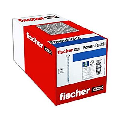Fischer 670093 Power-Fast II Spaanplaatschroef 3.5 mm 35 mm Kruiskop Pozidriv Staal Galvanisch verzinkt 200 stuk(s)