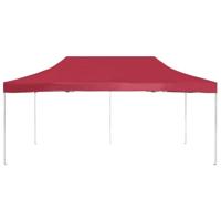 Partytent professioneel inklapbaar 6x3 m aluminium wijnrood - thumbnail