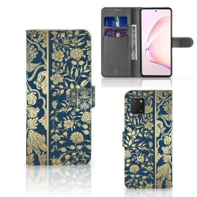 Samsung Note 10 Lite Hoesje Beige Flowers | Portemonnee hoesje