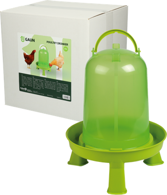 Pluimvee drinktoren 5 l green lemon op pootjes