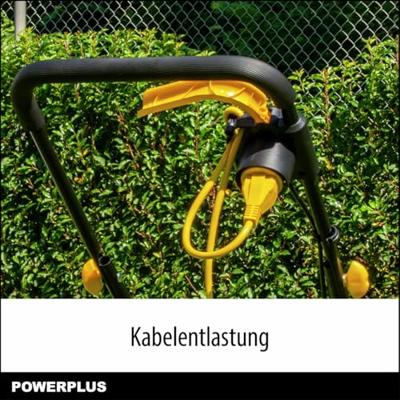 Rasaerba elettrico - POWERPLUS - POWEG62205 - 1300 W - 320 mm Ø - Con raccolta e scarico posteriore