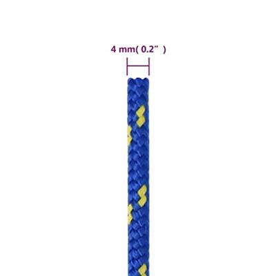 Boottouw 4 mm 250 m polypropyleen blauw