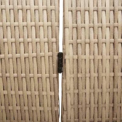 Kamerscherm Beige 146 x 200 cm poly rattan