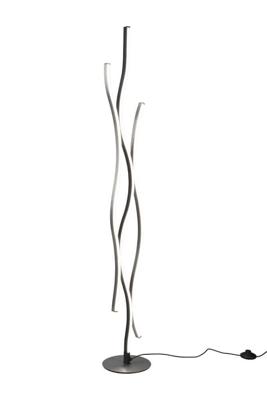 Trio VloerlampBlaze zwart met metaal - 441210305