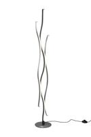 Trio VloerlampBlaze zwart met metaal - 441210305 - thumbnail