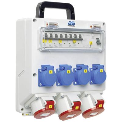 AS Schwabe FIXO 12D 61519 CEE-stroomverdeler 400 V 32 A AS Schwabe FIXO 12D 61519 CEE-stroomverdeler 400 V 32 A