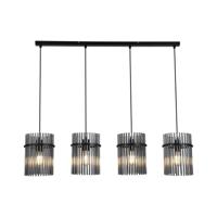 Searchlight HanglampSwizzle 4-lichts zwart - 55620-4SM - thumbnail