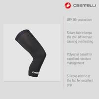 Castelli UPF 50 + light knee 2 sleeves zwart unisex L - thumbnail