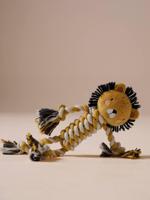 Kauwbaar speeltje van touw voor honden geel - thumbnail