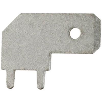 Klauke 2035 Plug-tong Voor solderen in gedrukte bedrading Insteekbreedte: 6.3 mm Insteekdikte: 0.8 mm 90 ° Ongeïsoleerd Metaal 1 stuk(s)