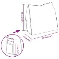 VidaXL Rugkussen donkergroen 60 x 20 x 50 cm stof - thumbnail