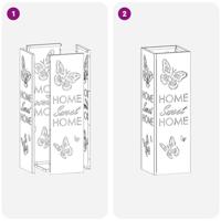 VidaXL Paraplu standaard mosterdgeel 15,5 x 15,5 x 49 cm metaal - thumbnail