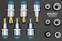 HAZET Gereedschapset - TORX® 163-245/12 - 1/2 inch (12,5 mm) vierkant hol - Buiten-TORX®-profiel, Binnen-TORX®-profiel - 12-delig - E10 - E20 - T30 - - thumbnail