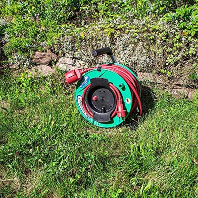 AS Schwabe 12236 Kabelhaspel 25.00 m Rood Randaarde rubberen stekker