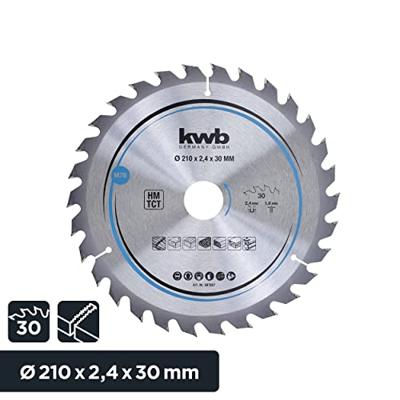 Cirkelzaagblad hm 210x30 78m KWB - Kwb