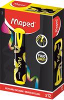 Maped Fluo'Peps Flex markeerstift, geel, doos van 12 stuks - thumbnail