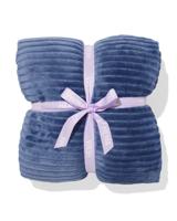 HEMA Plaid 130x150cm sherpa blauw (donkerblauw) - thumbnail