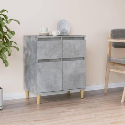 Dressoir 60x35x70 cm bewerkt hout betongrijs