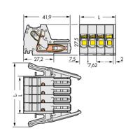 WAGO 831-3108/037-000 Female behuizing (kabel) 831 Totaal aantal polen: 8 Rastermaat: 7.62 mm Inhoud: 12 stuk(s) - thumbnail