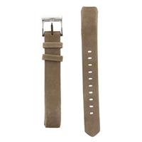 By Qubix - Lederen bandje Compatible met Fitbit Alta - Bruin - Compatible fitbit bandje - thumbnail