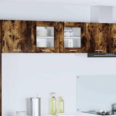 Hangkast Riga 2 pcs Gerookt eiken 40 x 31 x 40 cm Bewerkt hout