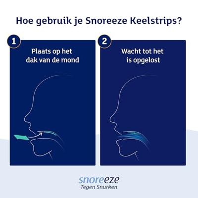 Snoreeze Tegen Snurken 14 Keelstrips