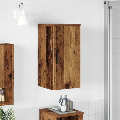 Badkamer Kast Oud hout 30 x 31.5 x 61 cm Bewerkt hout