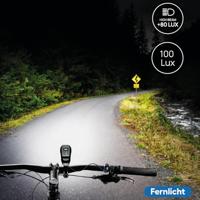 FISCHER FAHRRAD Koplamp LED werkt op batterijen Zwart - thumbnail