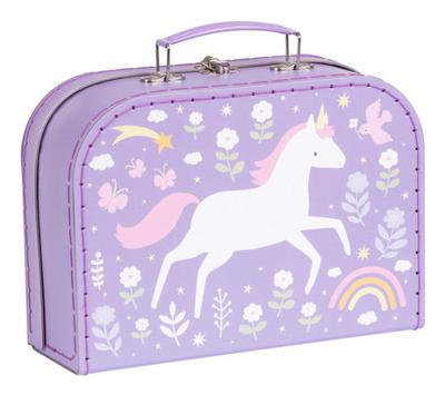 Set van 2 EENHOORN A Little Lovely Company koffers voor meisjes lavendel