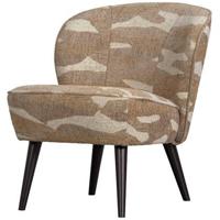 WOOOD Fauteuil 'Sara' Geweven, kleur Camouflage Groen - thumbnail