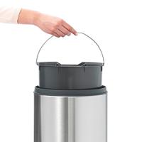 Brabantia touch bin afvalemmer 30 liter matt steel - thumbnail