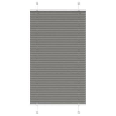 VidaXL Plissé rolgordijn 80x100 cm stofbreedte 79,4 cm antraciet