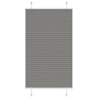 VidaXL Plissé rolgordijn 80x100 cm stofbreedte 79,4 cm antraciet - thumbnail