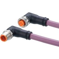 ifm Electronic EVC954 Verbindingskabel Aantal polen (sensoren): 5, 5 Stekker, haaks, Bus, haaks 2 m 1 stuk(s) - thumbnail