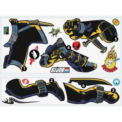 RoomMates GI Joe Retro Snake Eyes Muursticker 93 cm 16 Delig