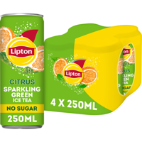 Lipton Green Citrus Sparkling 4x250ML bij Jumbo - thumbnail