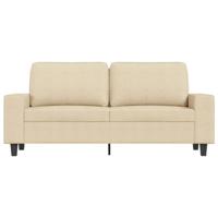 Tweezitsbank 140 cm stof crmekleurig - thumbnail