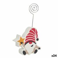 Fotolijstje Multicolour Kabouter Kerstster Metaal Hout MDF 8,5 x 15,5 x 2 cm (24 Stuks) - thumbnail