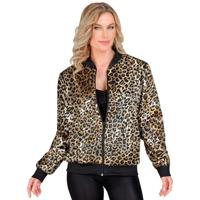 Pailletten Bomberjas Luipaard Volwassenen - thumbnail