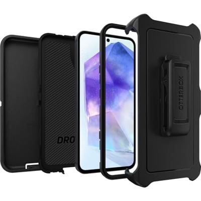 Otterbox Defender Backcover Samsung Galaxy A55 5G Zwart Met standfunctie