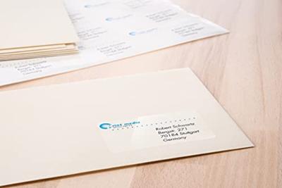 Herma 8017 Folie-etiketten 63.5 x 38.1 mm Folie, glanzend Transparant 525 stuk(s) Permanent hechtend Laser (zwart/wit), Kopiëren (zwart/wit), Laser (kleur),