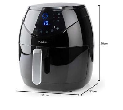 Nedis KAAF240EBK Heteluchtfriteuse 4.6L 1500W Timer 60 min.