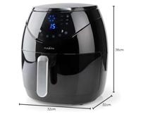 Heteluchtfriteuse | 4.6 l | Tijdschakelaar: 60 min | Digitaal | Zwart - thumbnail
