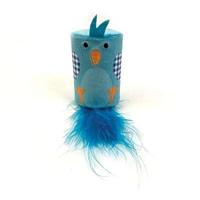 HAPPY PET TABBY PATCH VOGEL RATEL EN ROLLER BLAUW - thumbnail