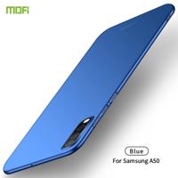 Voor Galaxy A50 MOFI Frosted PC ultradun hard case (blauw) - thumbnail