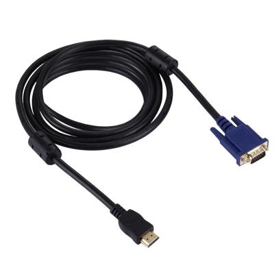 3m HDMI Male naar VGA mannelijke 15PIN Video Cable(Black)